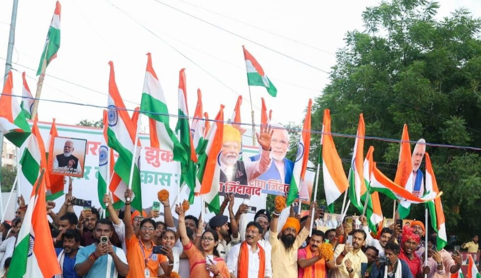 राष्ट्रवादी सोच को भुनाने में आगे निकलती जा रही भाजपा newg india