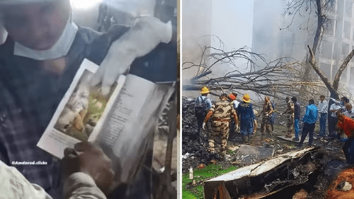 Air India Plane Crash: तबाही के बीच सुरक्षित मिली श्रीमद्भागवत गीता, वीडियो ने मचाई सनसनी newg india